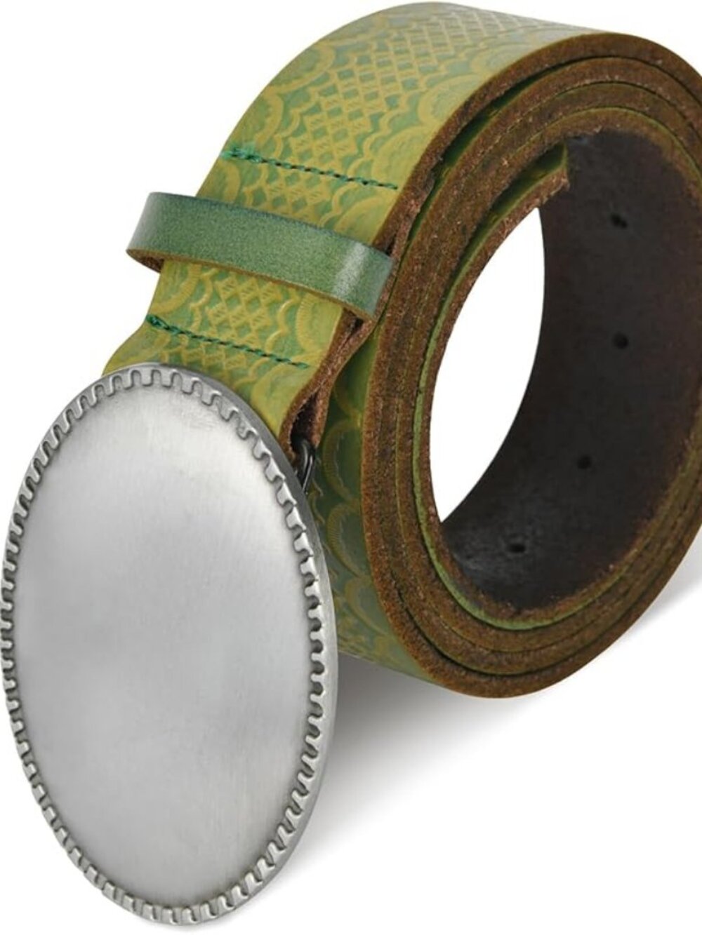 Ekulforg 100% Leather belt (Green)
